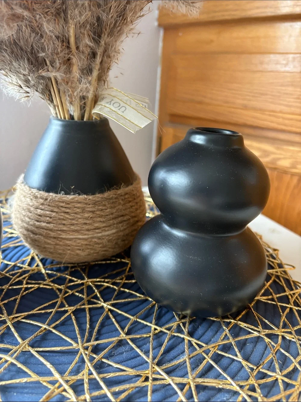3pc sculpture decorative vases